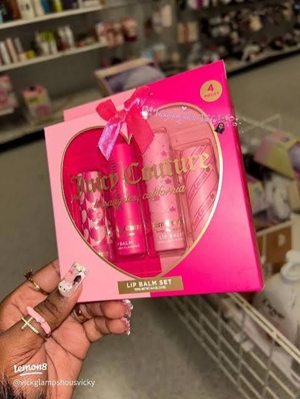 Juicy Couture Pink Lip Balm & Gloss Set